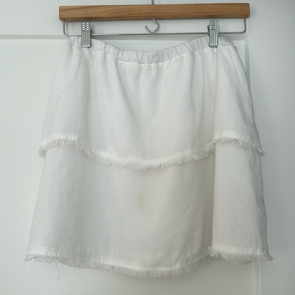 Strapless white summer shirt